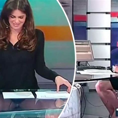 costanza calabrese desk|News presenter accidentally flashes knickers at。